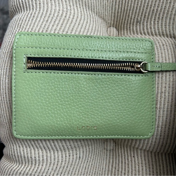 Lodis Handbags - ✨Lodis Mint Green Pebbled Leather Card Wallet with Zip